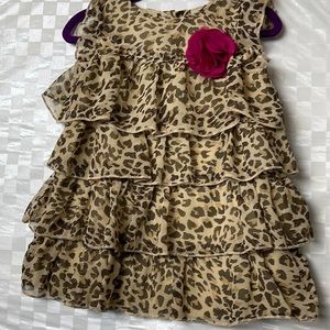 12-18 month Dress leopard print